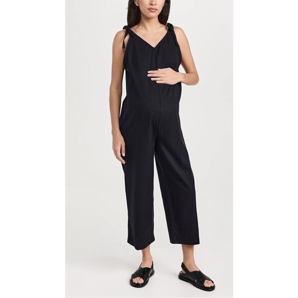 NWT Sz 0 Hatch Black Shula Maternity Jumpsuit